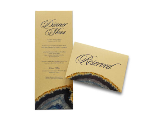 Dinner Menu & Place Cards